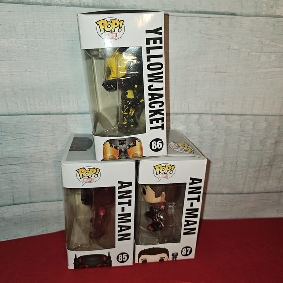 Funko Marvel Antman Lot Of 3 2015 Convention And Smallest Bobblehead Not Mint - Picture 2 of 10